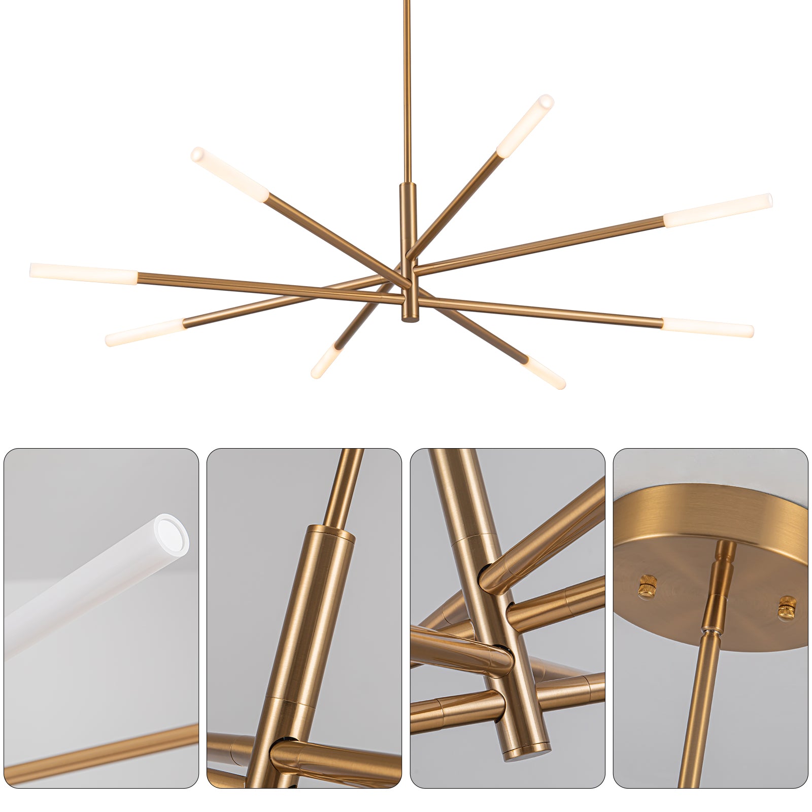 Alissa Gold 8 Light LED Pendant Light