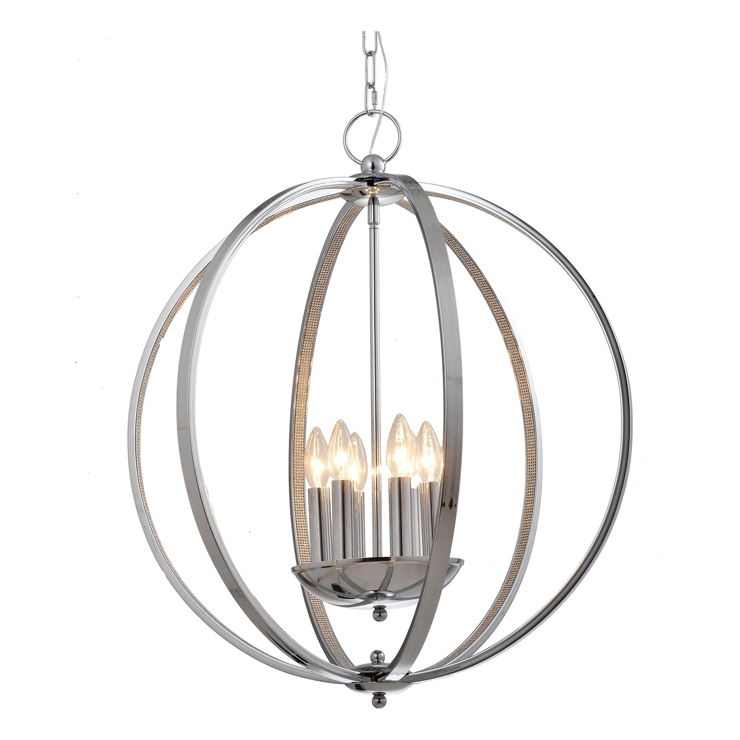 Olivia 6 Light Chrome Pendant