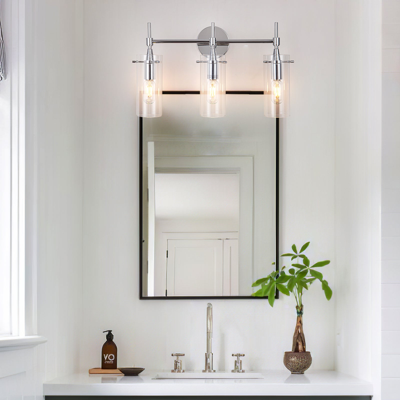 Hailo 3 Light Chrome Vanity Light