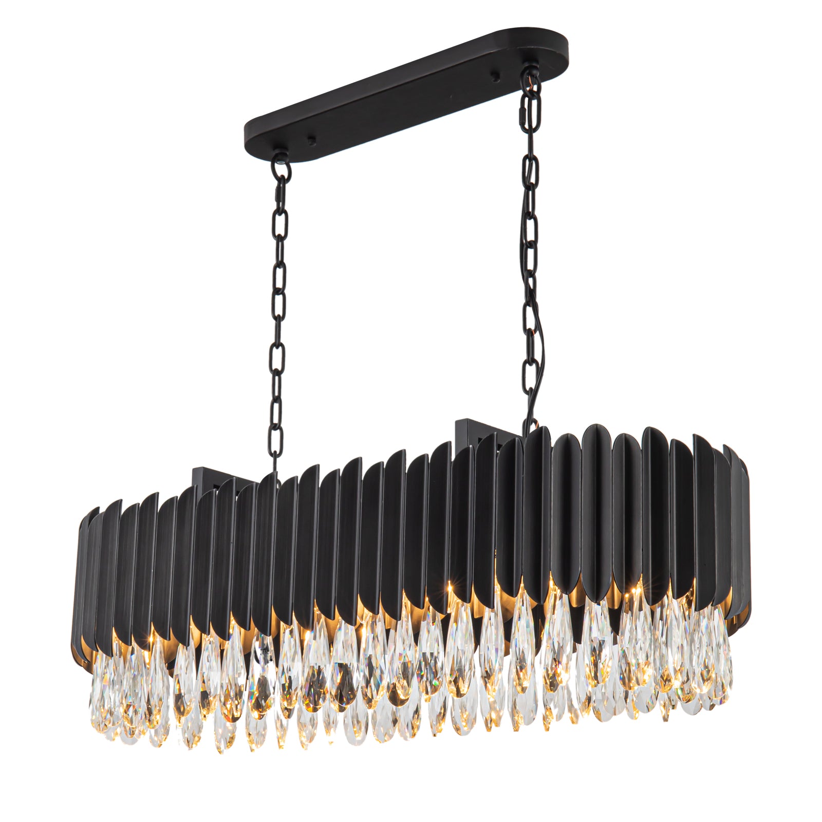 Amy 14 Light Black Chandelier