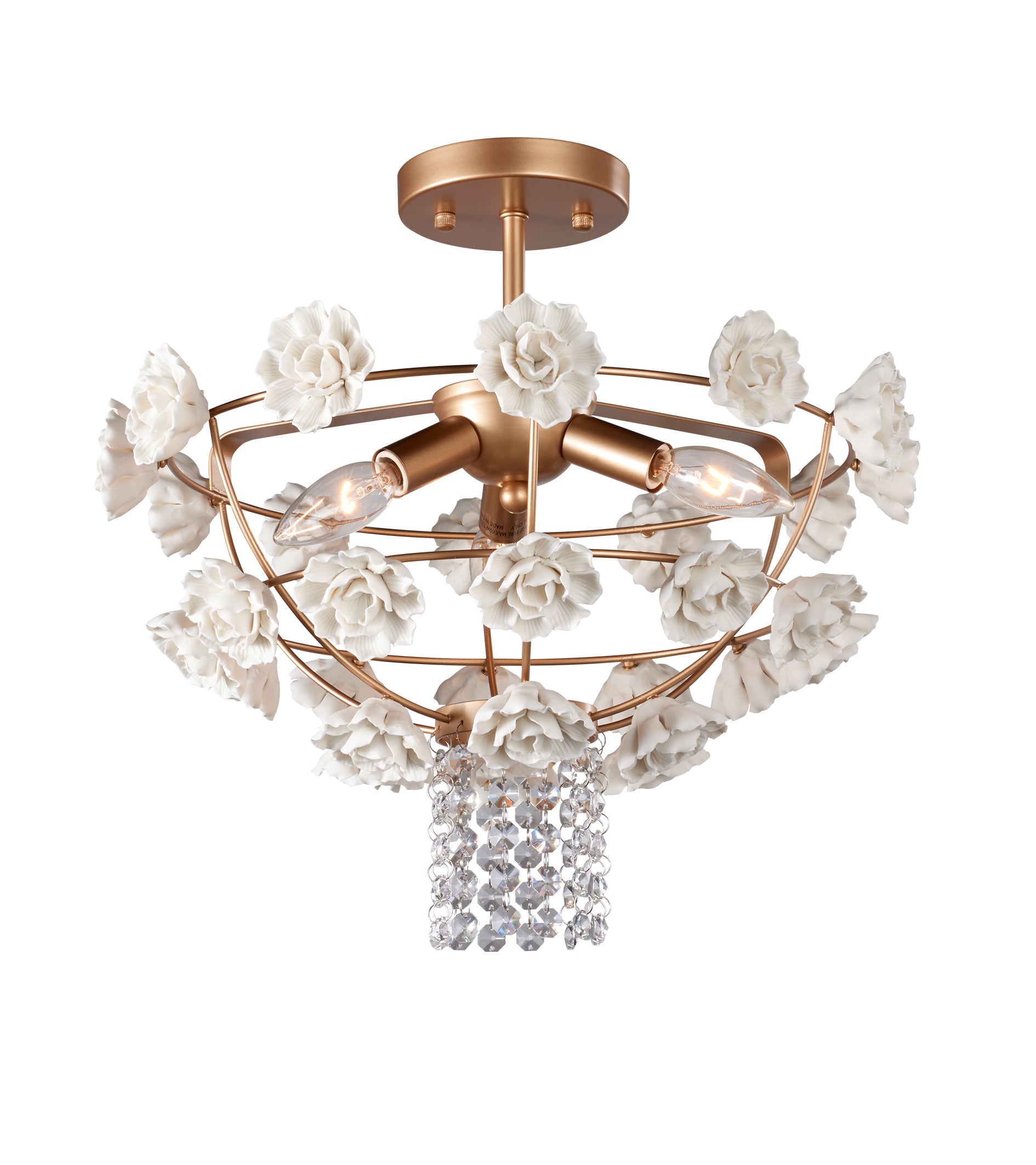 Bianca Semi Flush Gold Light