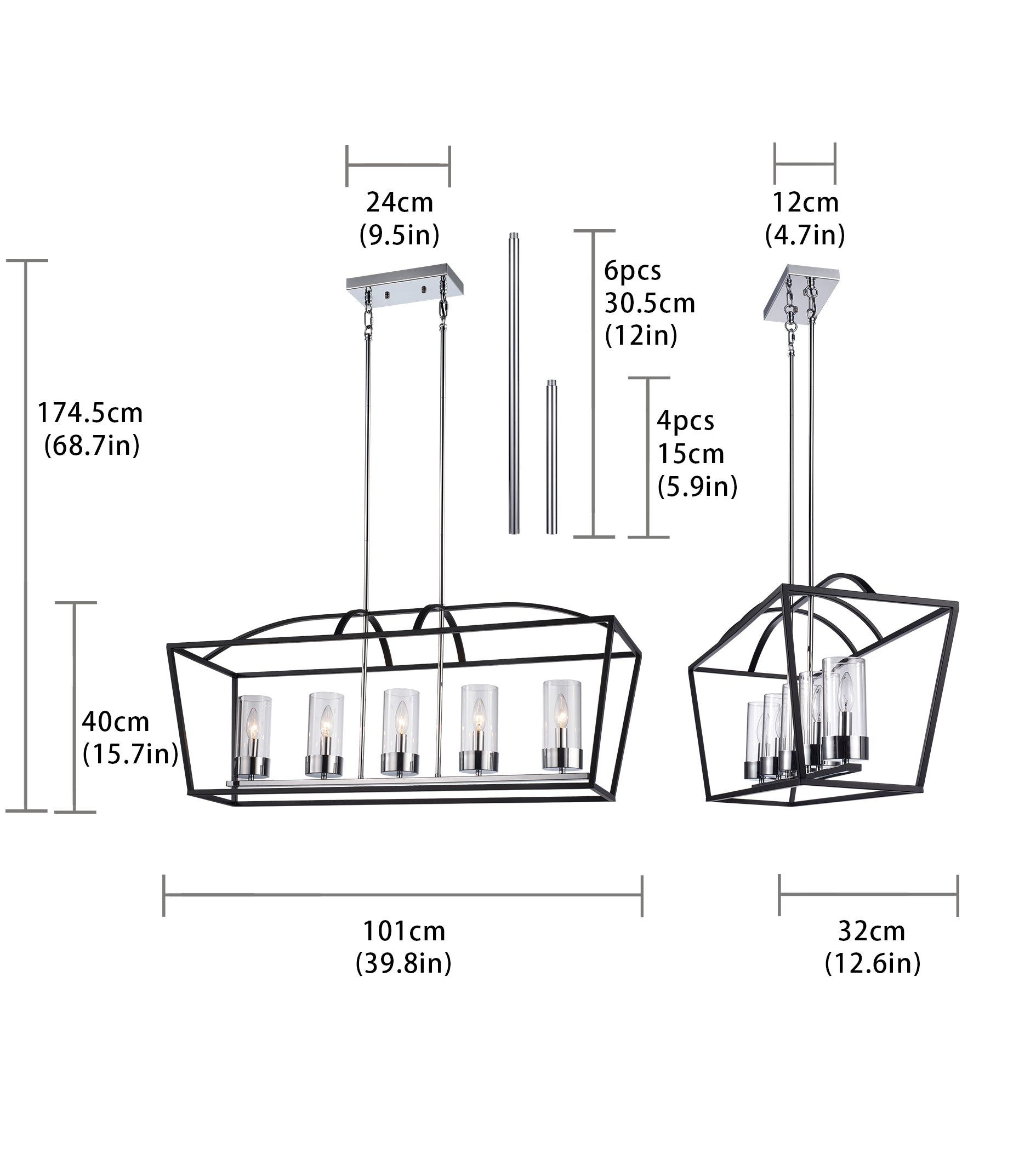 Valore 5 Light Pendant
