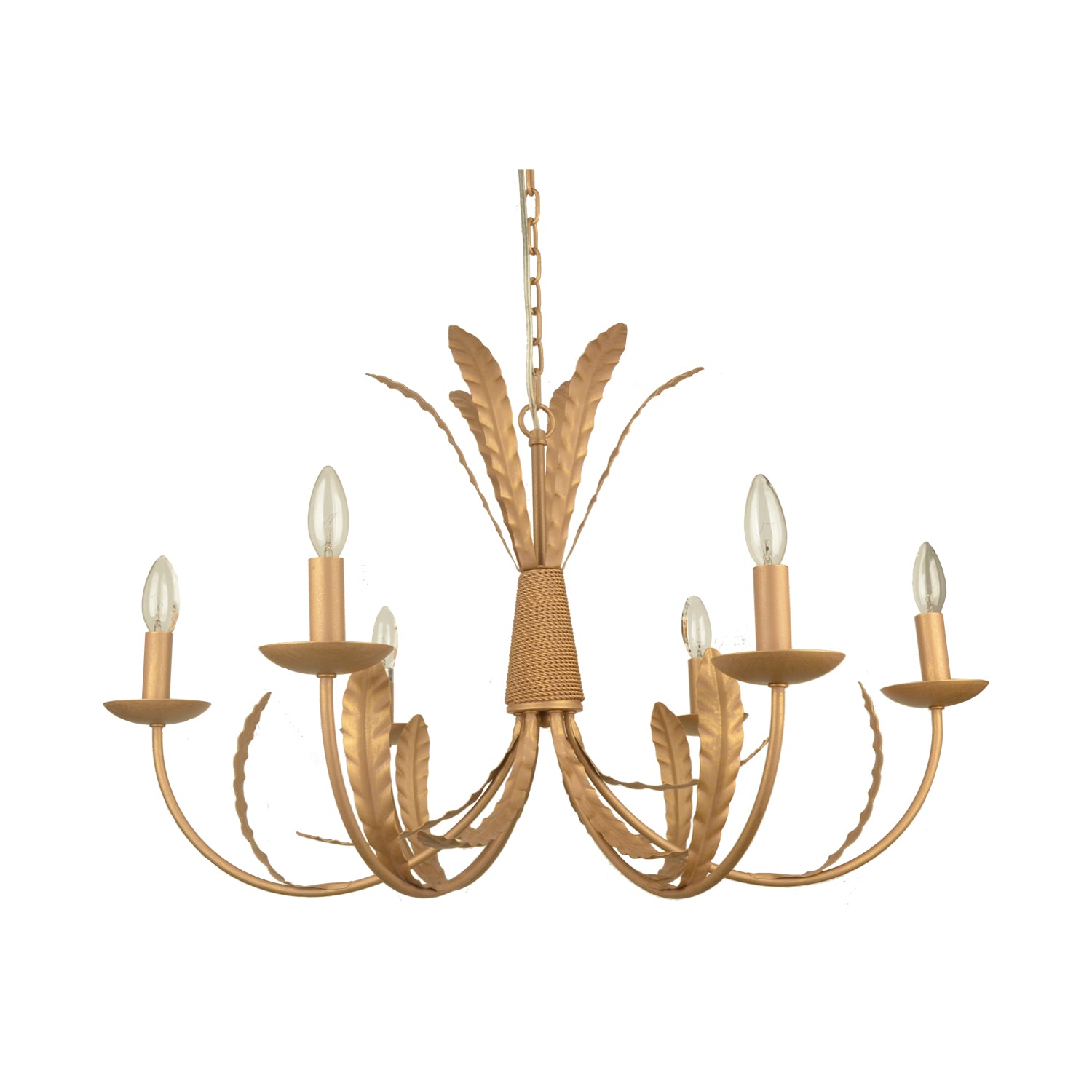 Goddess Gold 6 Light Chandelier