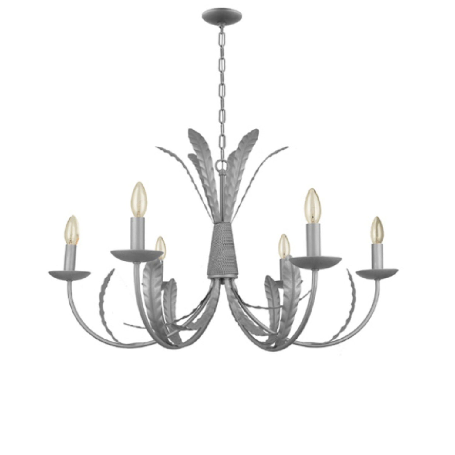 Goddess Silver 6 Light Chandelier