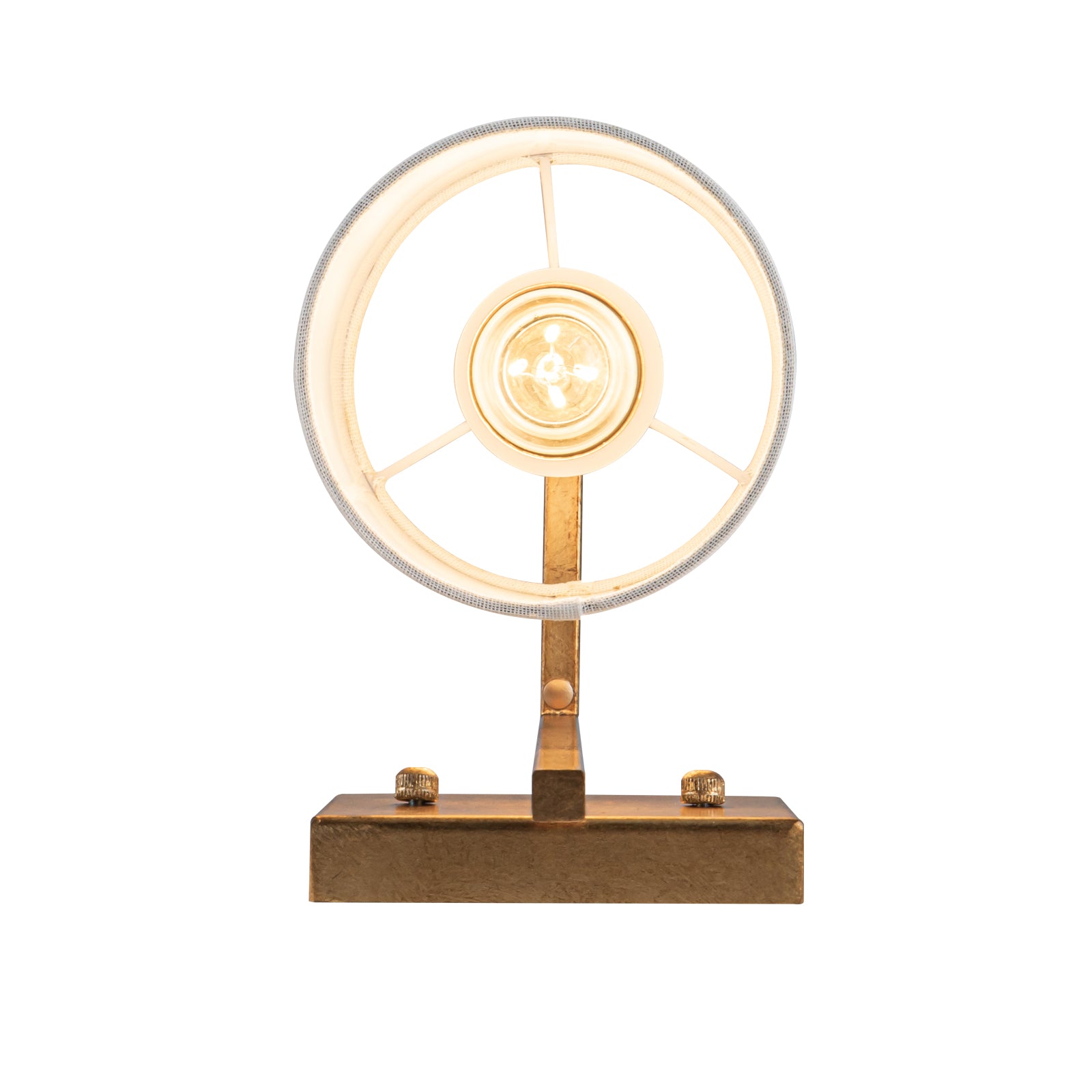 Geometric 1 Light Antique Brush Gold Leaf Wall Sconce