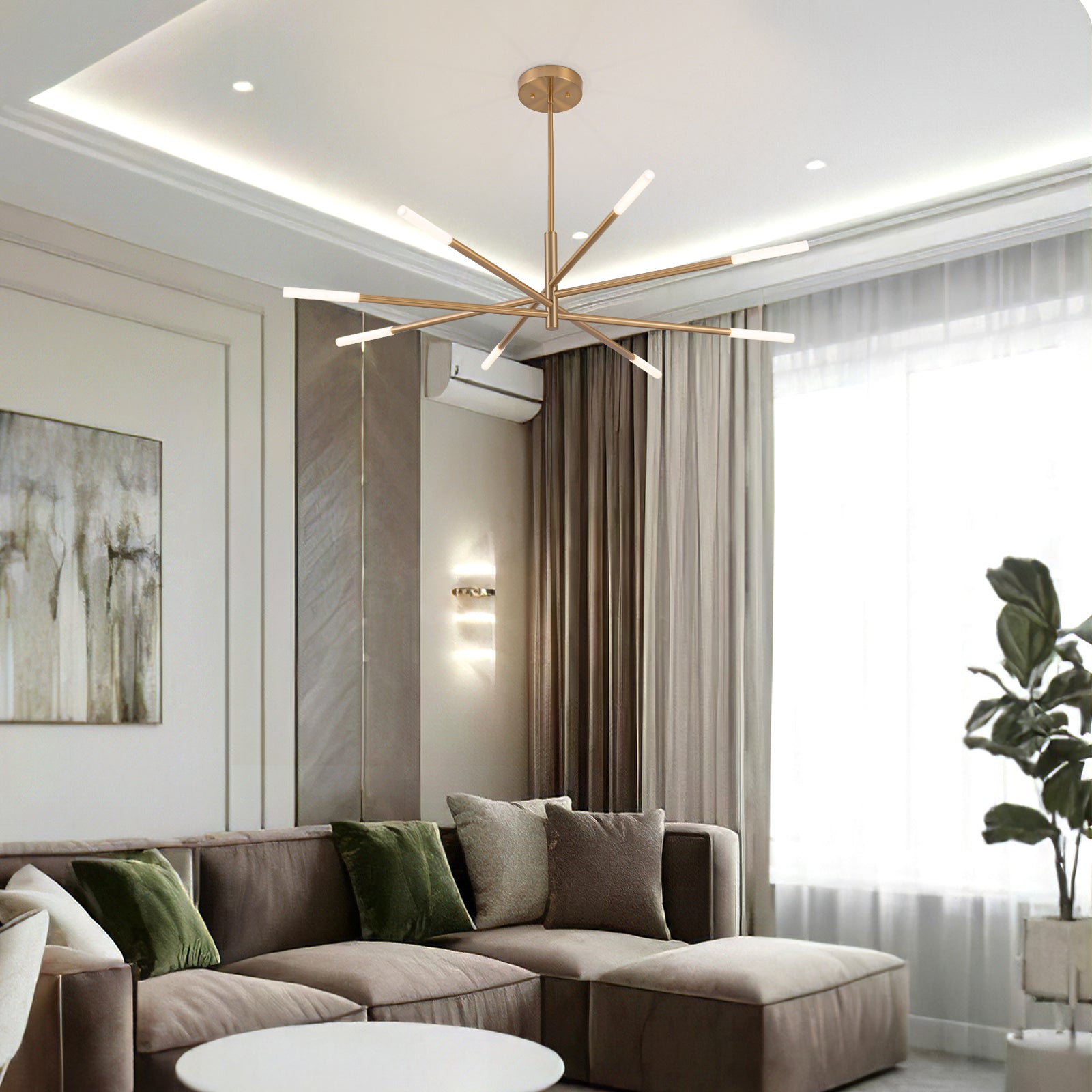 Alissa Gold 8 Light LED Pendant Light