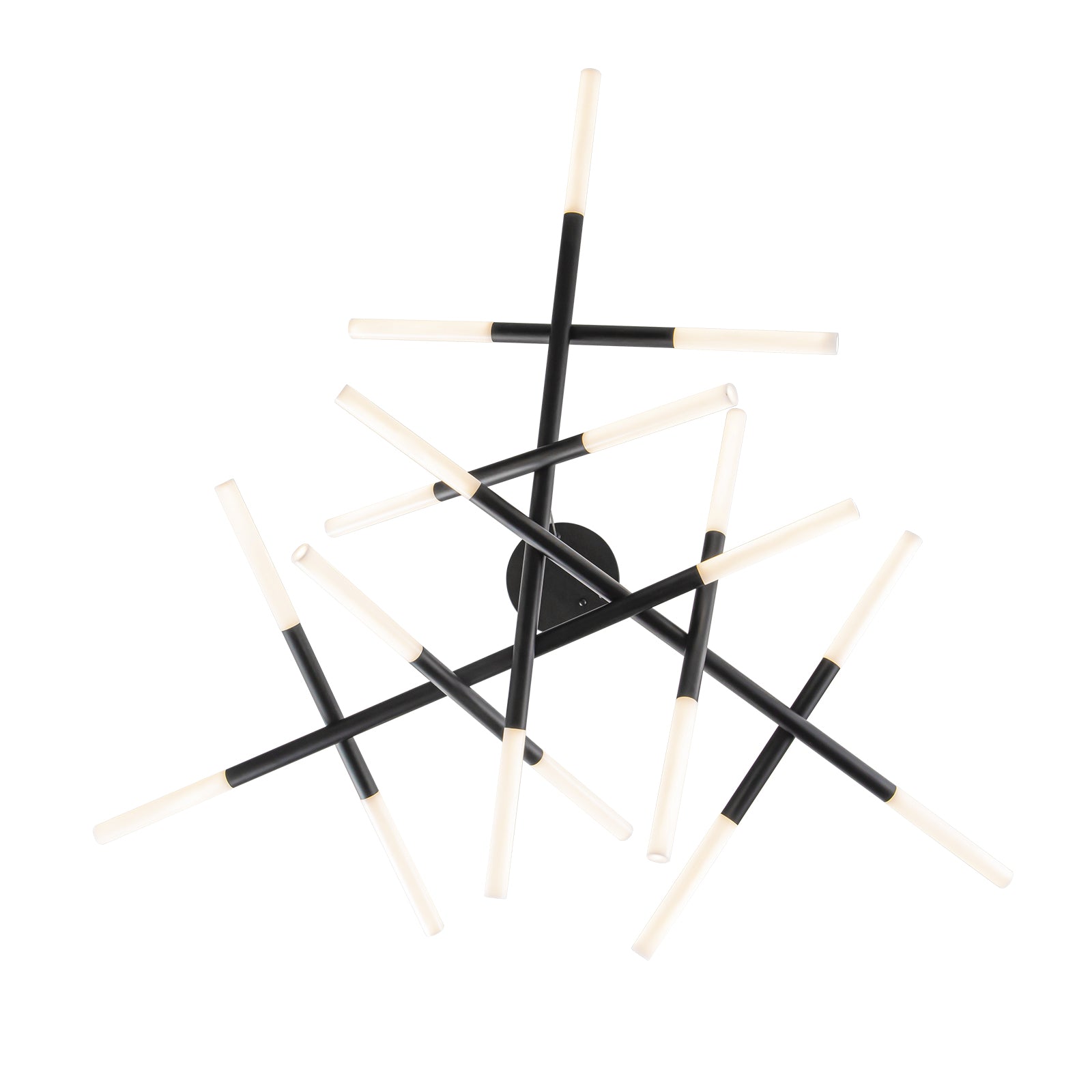 Modern Star Black LED Chandelier