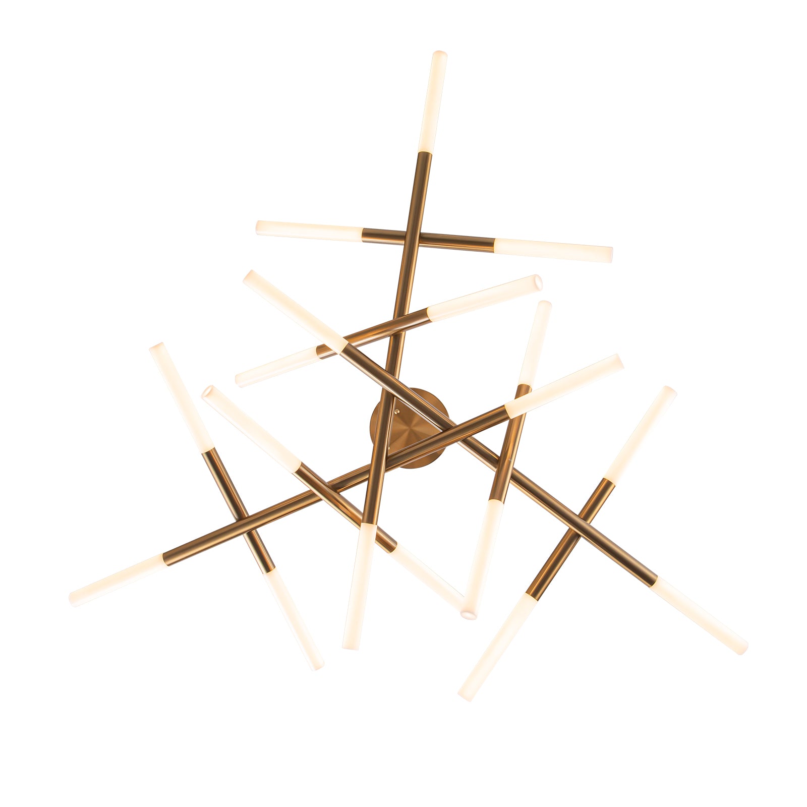 Modern Star Gold LED Chandelier