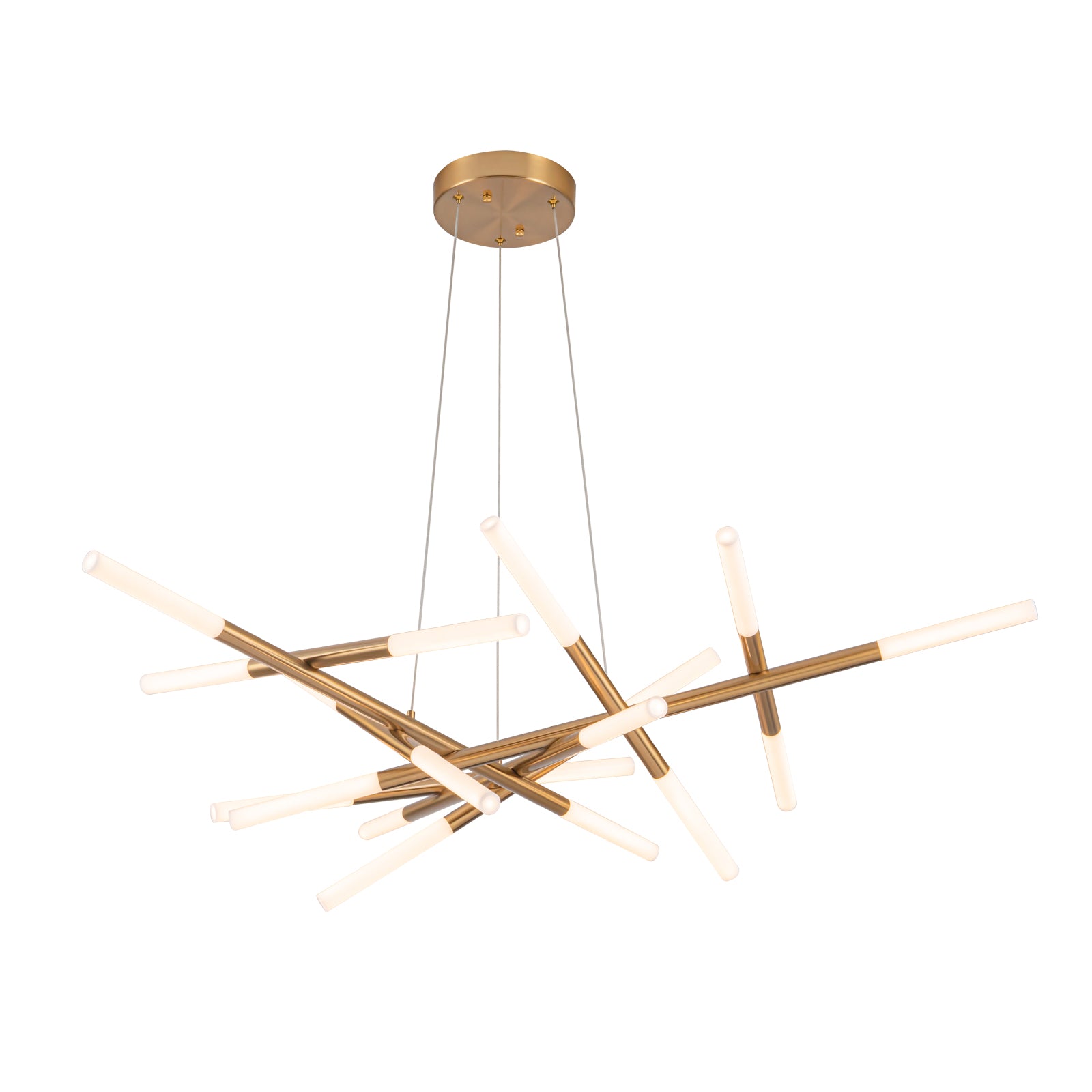 Modern Star Gold LED Chandelier