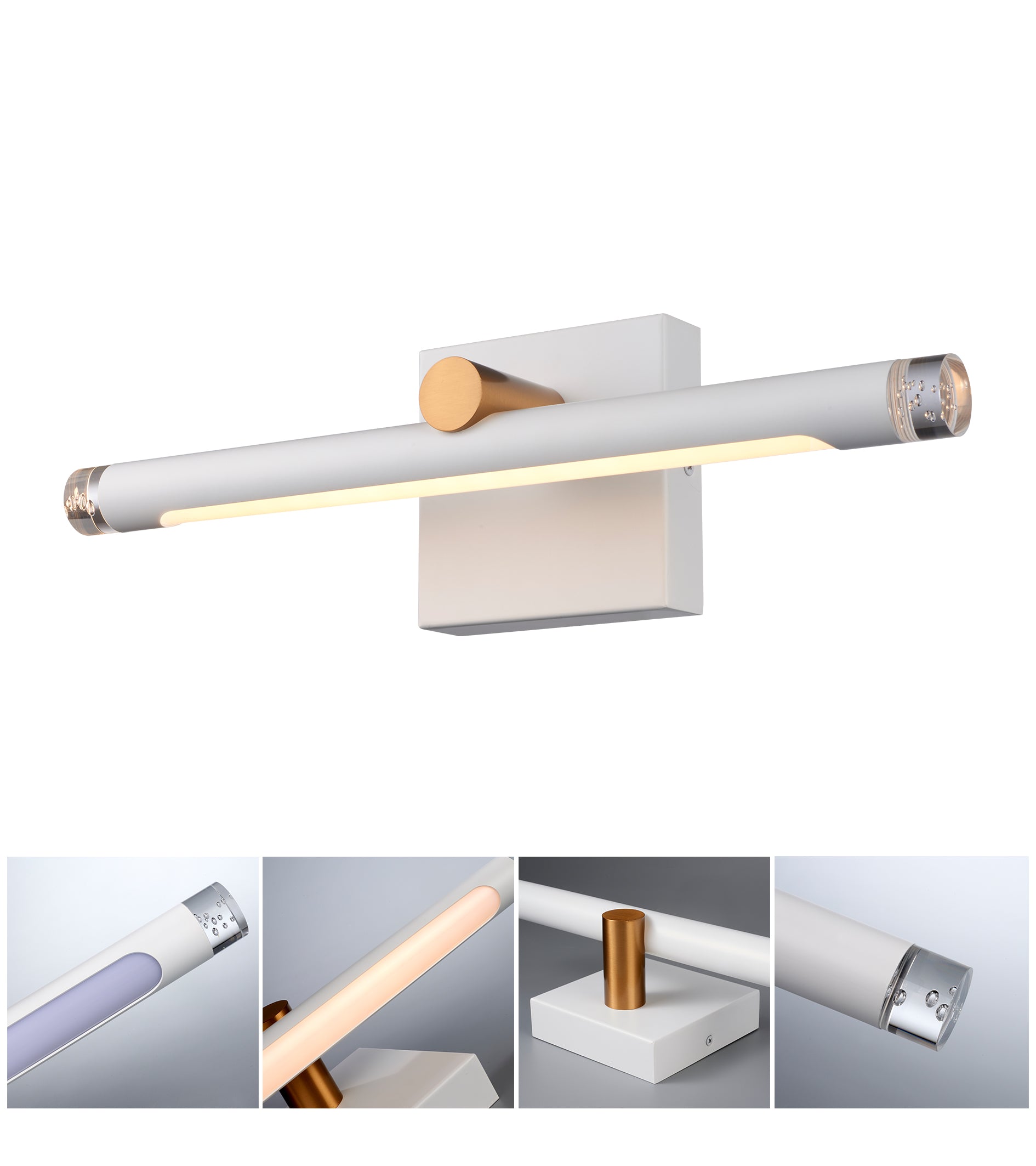 Amara White LED Vanity Light