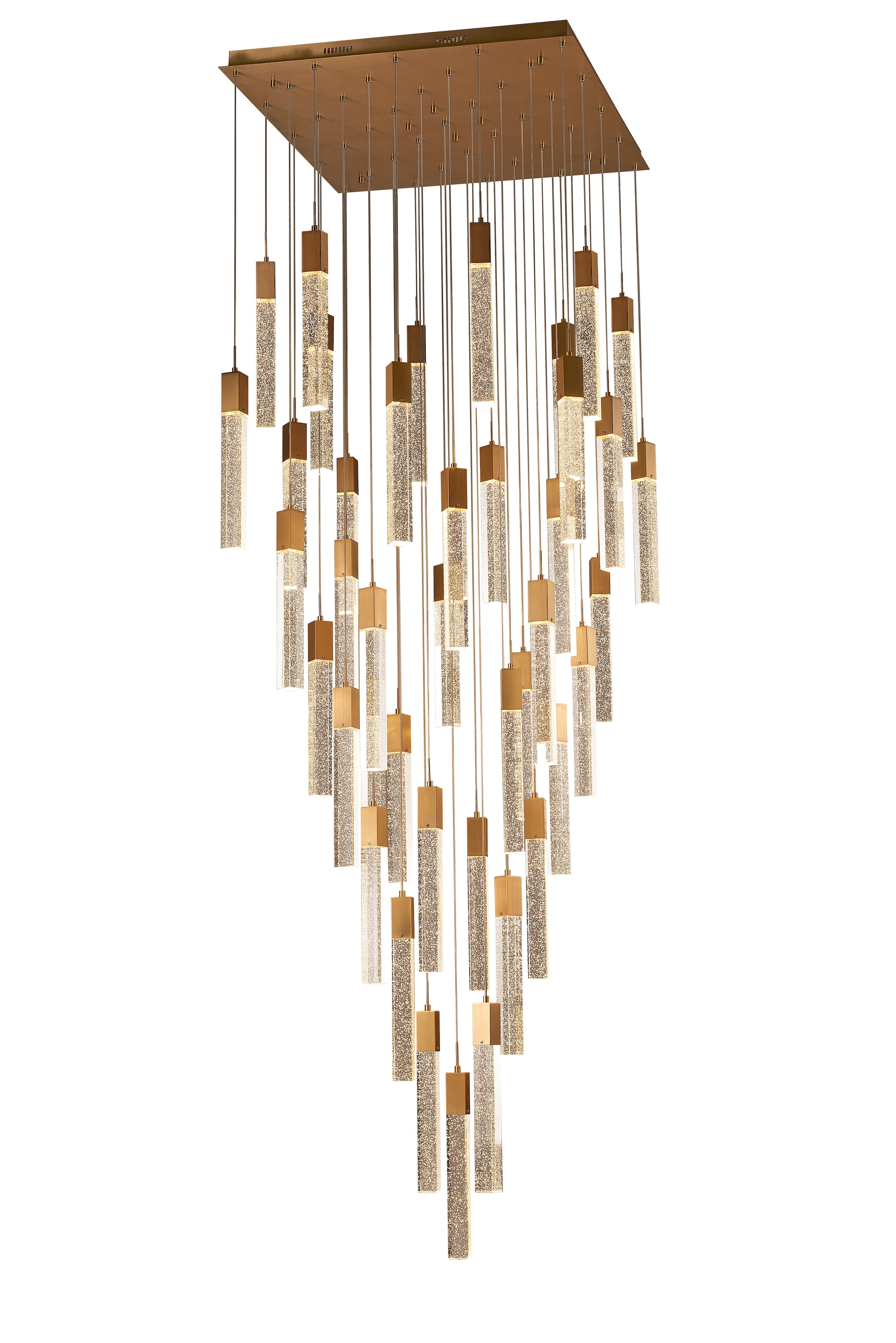 Athena 41 Light Gold chandelier Flush Mount