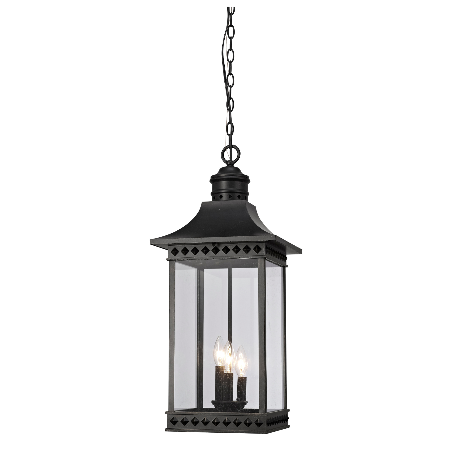Zyna H Black Outdoor Light