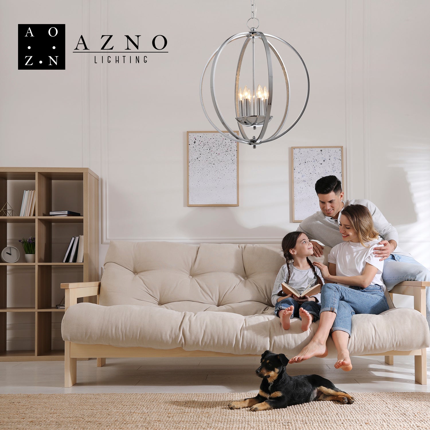 Olivia 8 Light Chrome Pendant