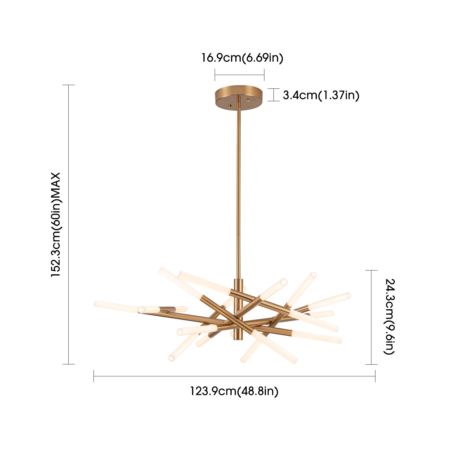 Modern Gold  LED Pendant Light