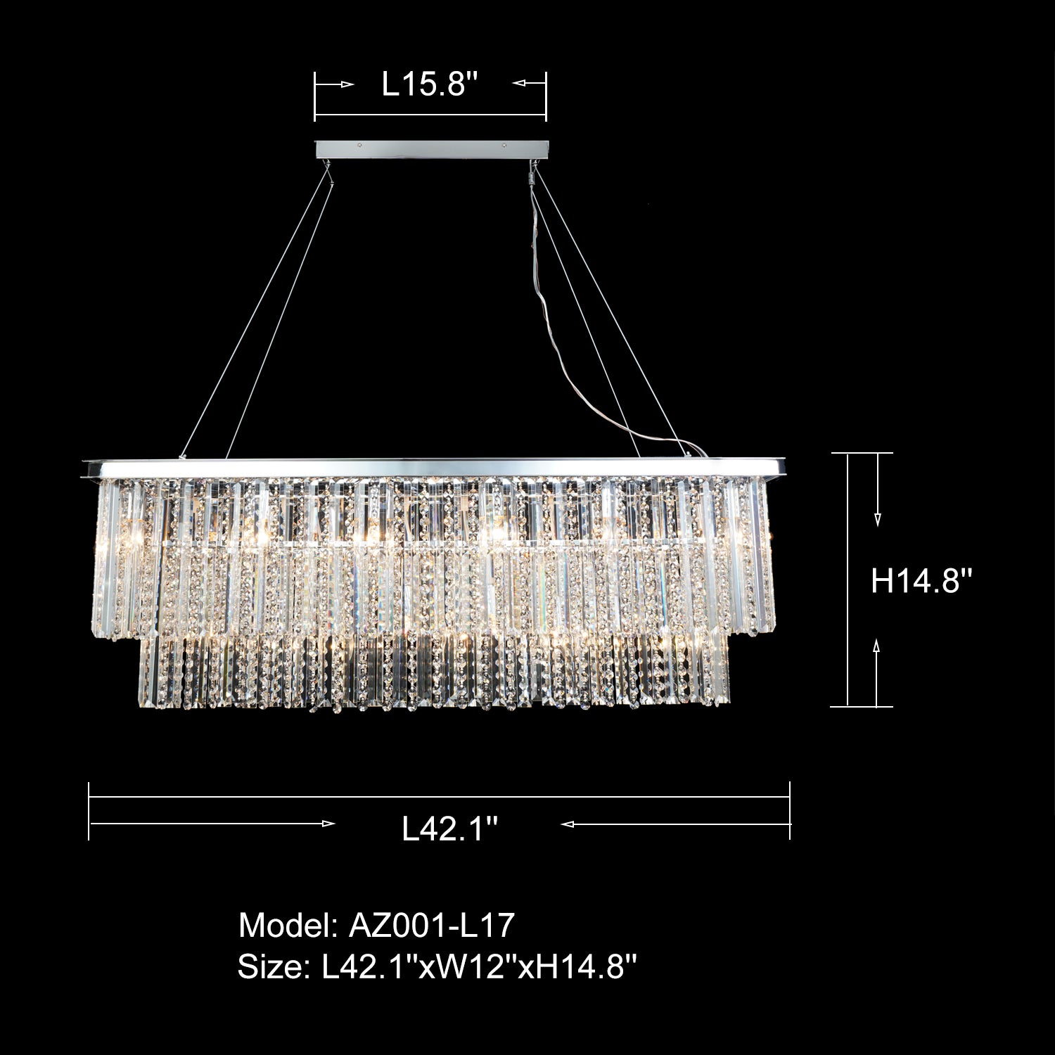 Kara 25 Light Chrome Pendant