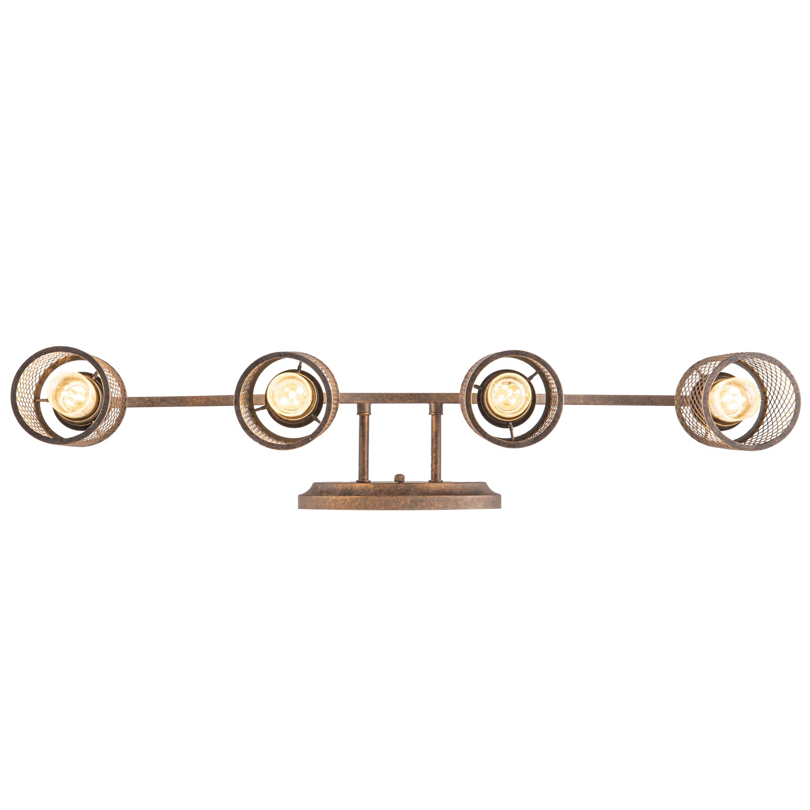 Bijou 4 Light Rust vanity Light