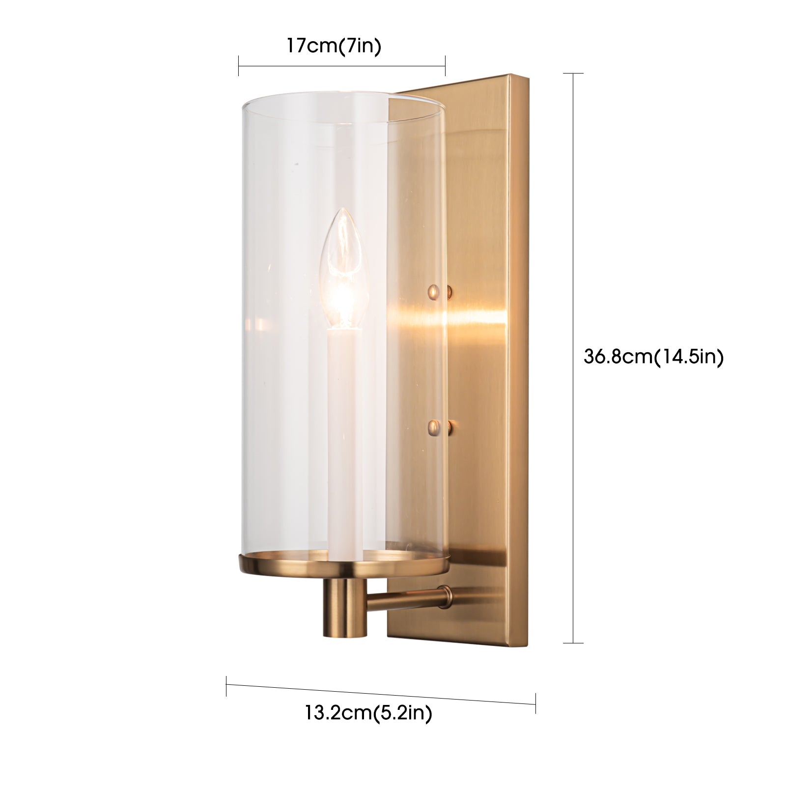 Sachi Gold Wall Sconce