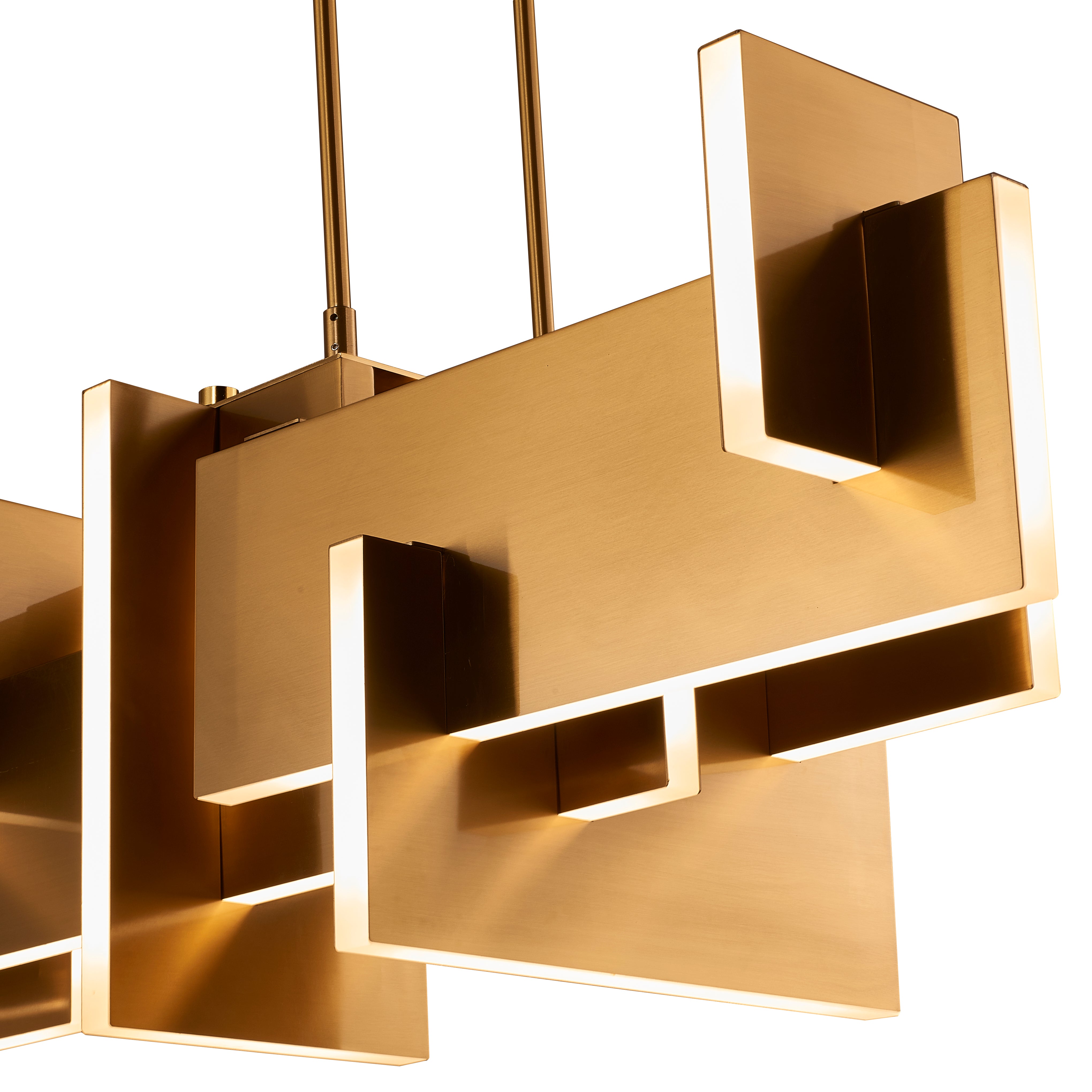 Ginevra Gold Pendant Light 40 Inch L