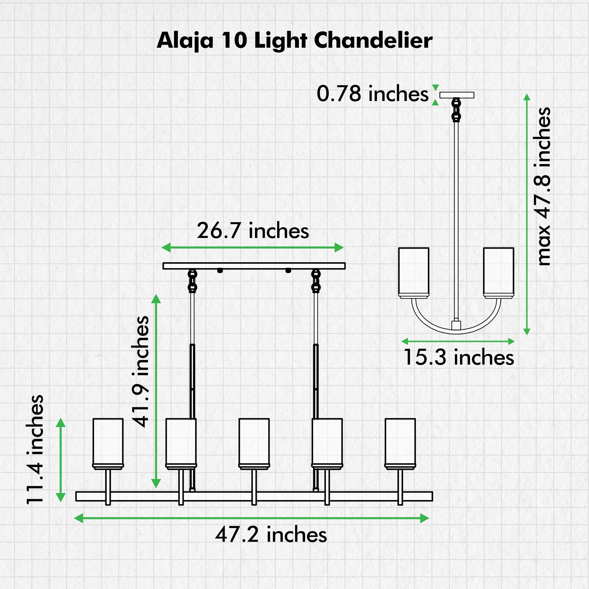 Alaja 10 Light Pendant