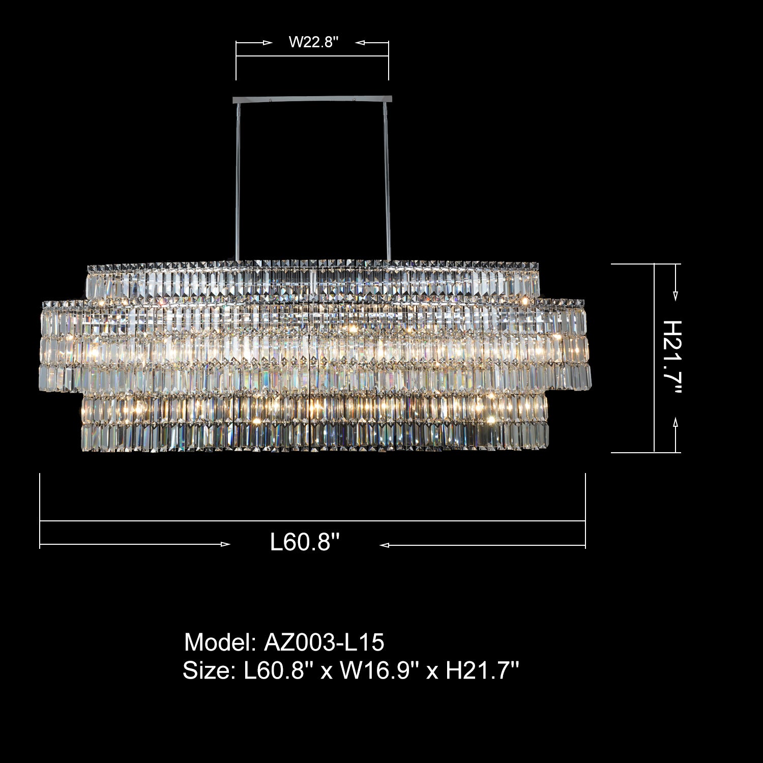 Lotus 15 Light Pendant