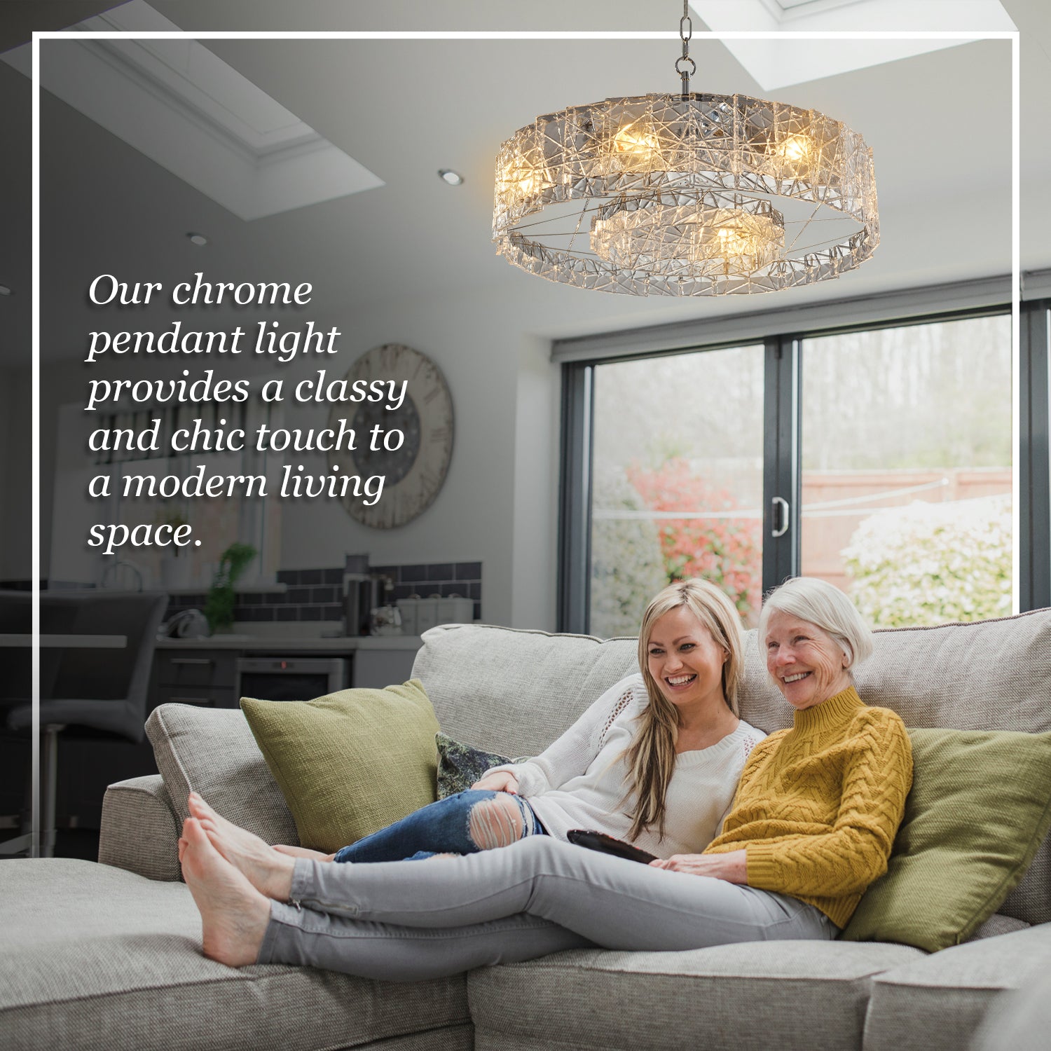 Ceron 6 Light Chrome Pendant